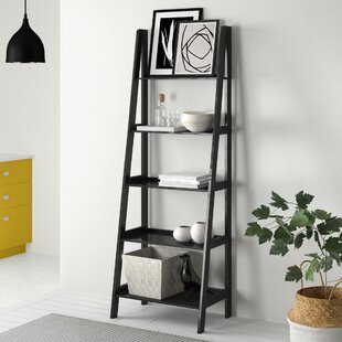 Black leaning outlet shelf